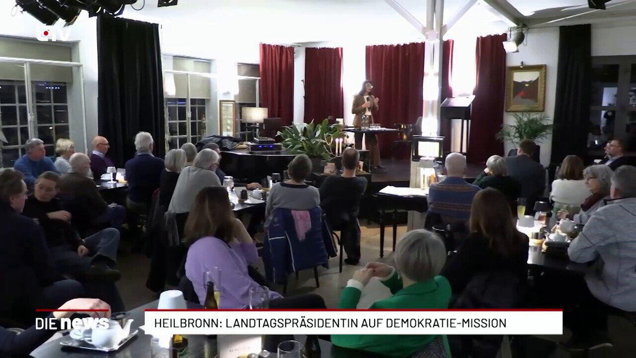 Heilbronn: Landtagspräsidentin auf Demokratie-Mission