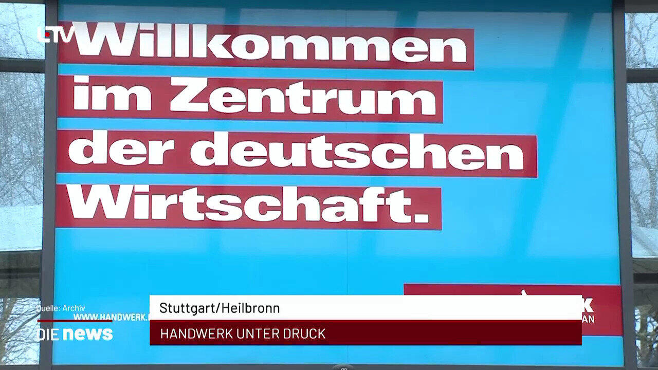 Newsblock: Stuttgart/Heilbronn: Handwerk unter Druck +++ Heilbronn: "Jugend musiziert"-Regionalwettbewerb +++ Neckarsulm