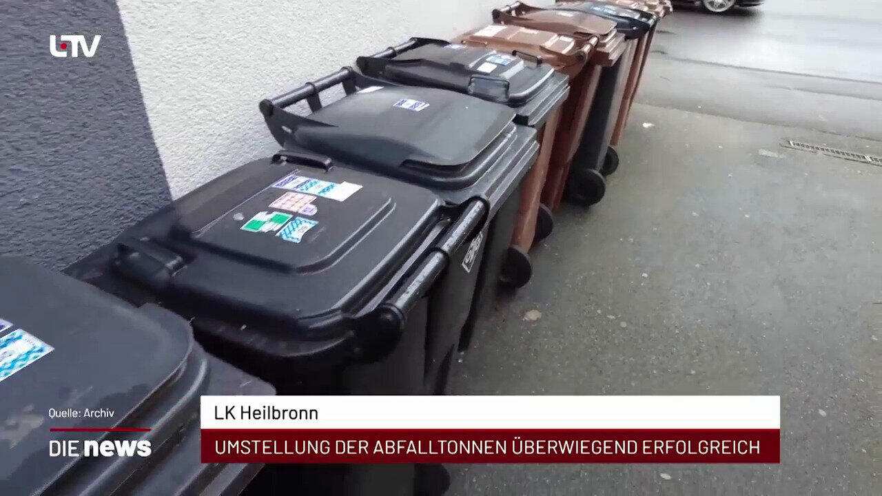 Newsblock: LK Heilbronn: Umstellung der Abfalltonnen überwiegend erfolgreich +++ Bad Wimpfen: Umweltministerin rechtfert