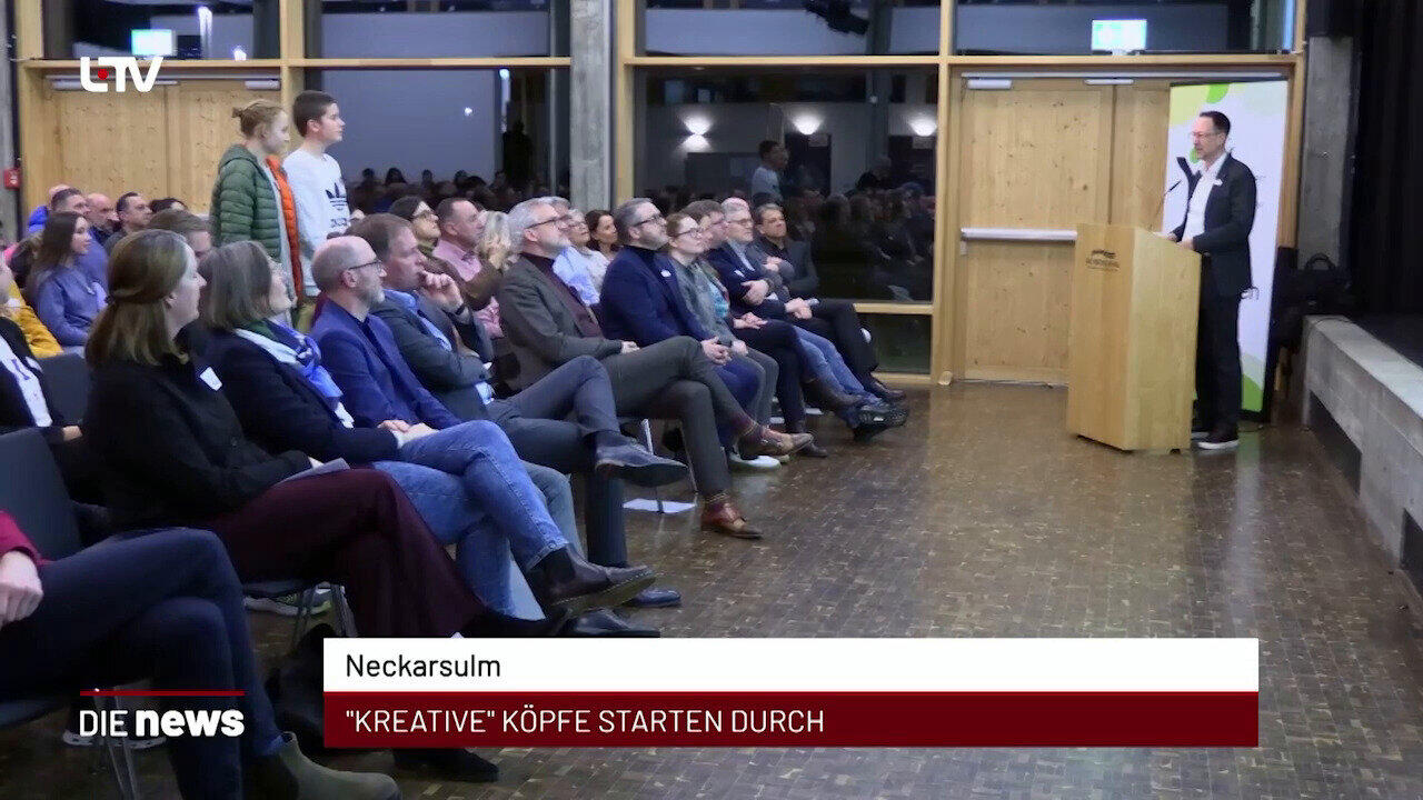 Newsblock: Neckarsulm: "Kreative" Köpfe starten durch +++ Künzelsau: Kurzschlüsse beinträchtigen Straßenbeleuchtung +++ 