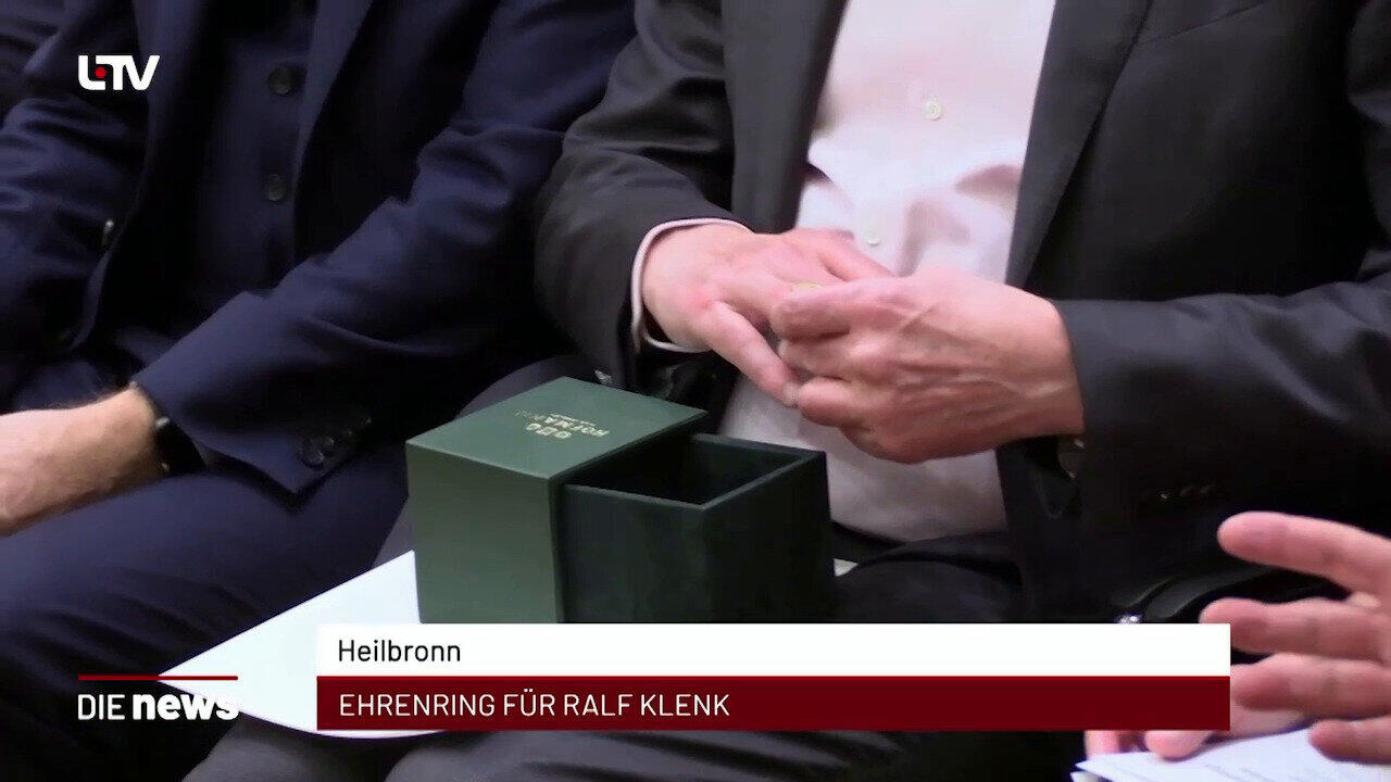 Newsblock: Heilbronn: Ehrenring für Ralf Klenk +++ Öhringen: Verwaltung spart Millionen im Haushalt ein +++ Heilbronn: "