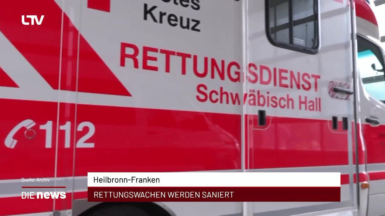 Newsblock: Heilbronn-Franken: Rettungswachen werden saniert +++ Heilbronn: Anschub für das "European Green Capital"-Jahr