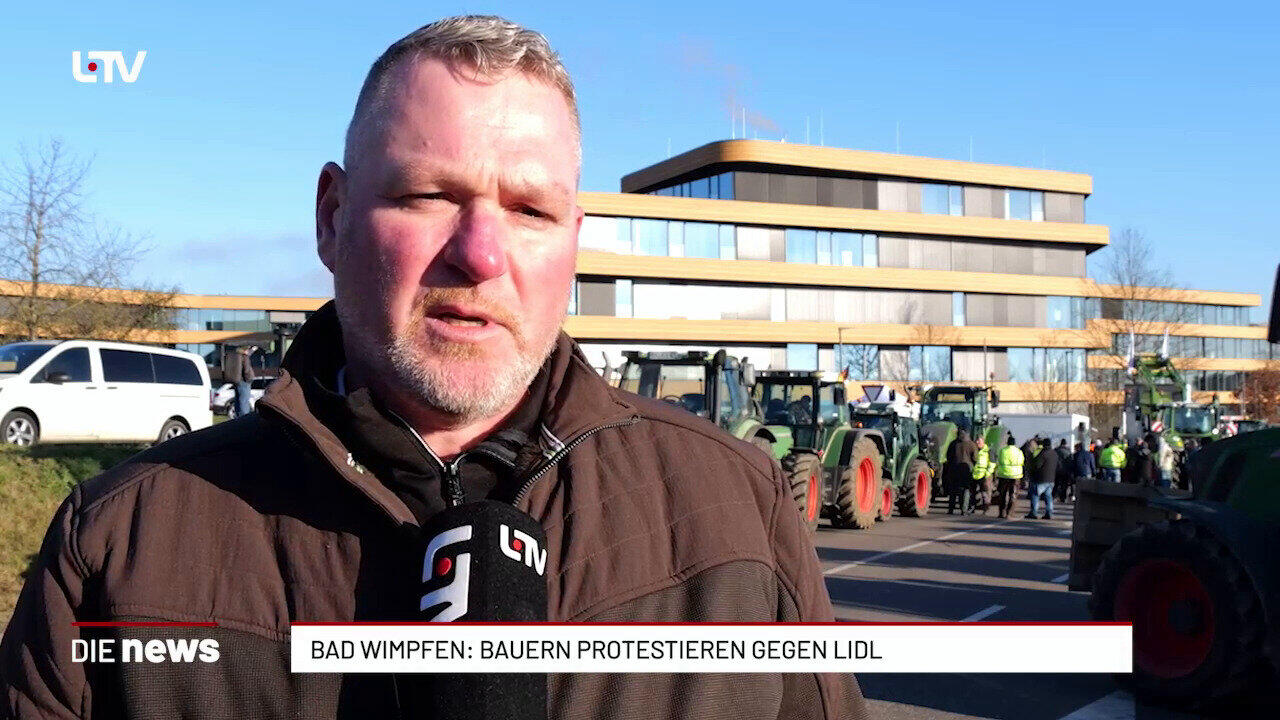 Bad Wimpfen: Bauern protestieren gegen LIDL