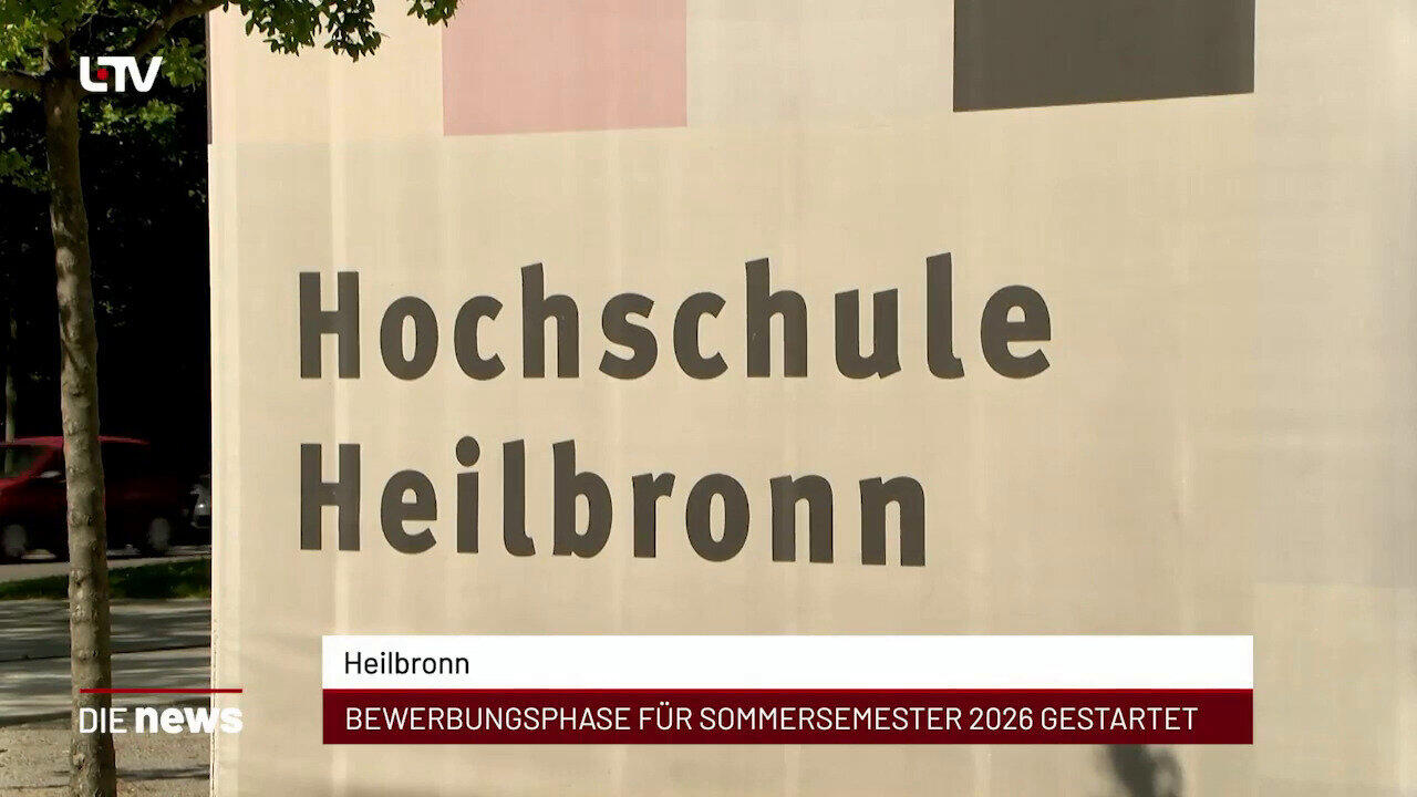 Newsblock: Heilbronn: Bewerbungsphase für Sommersemester 2026 gestartet +++ Bad Wimpfen: Stadt zieht positive Bilanz zu 