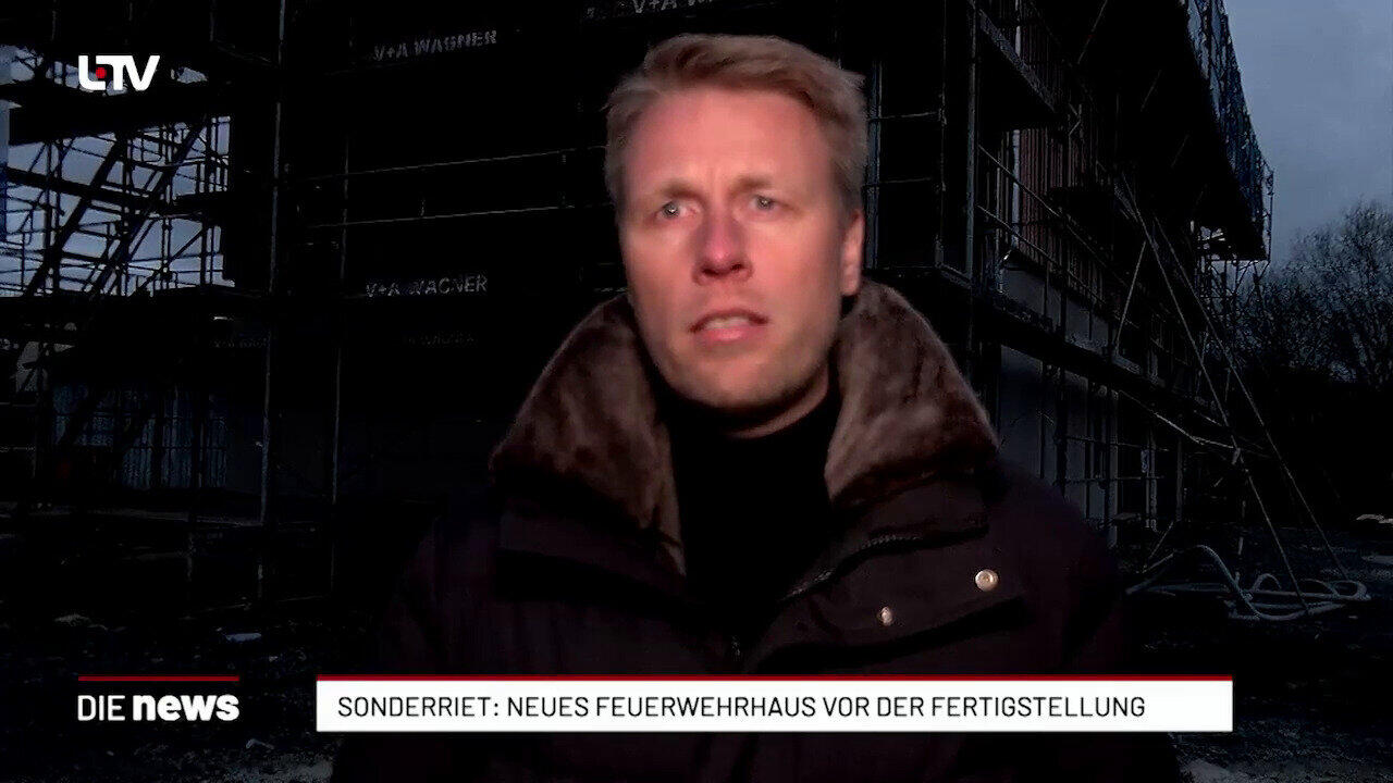 Sonderriet: Neues Feuerwehrhaus vor der Fertigstellung 
