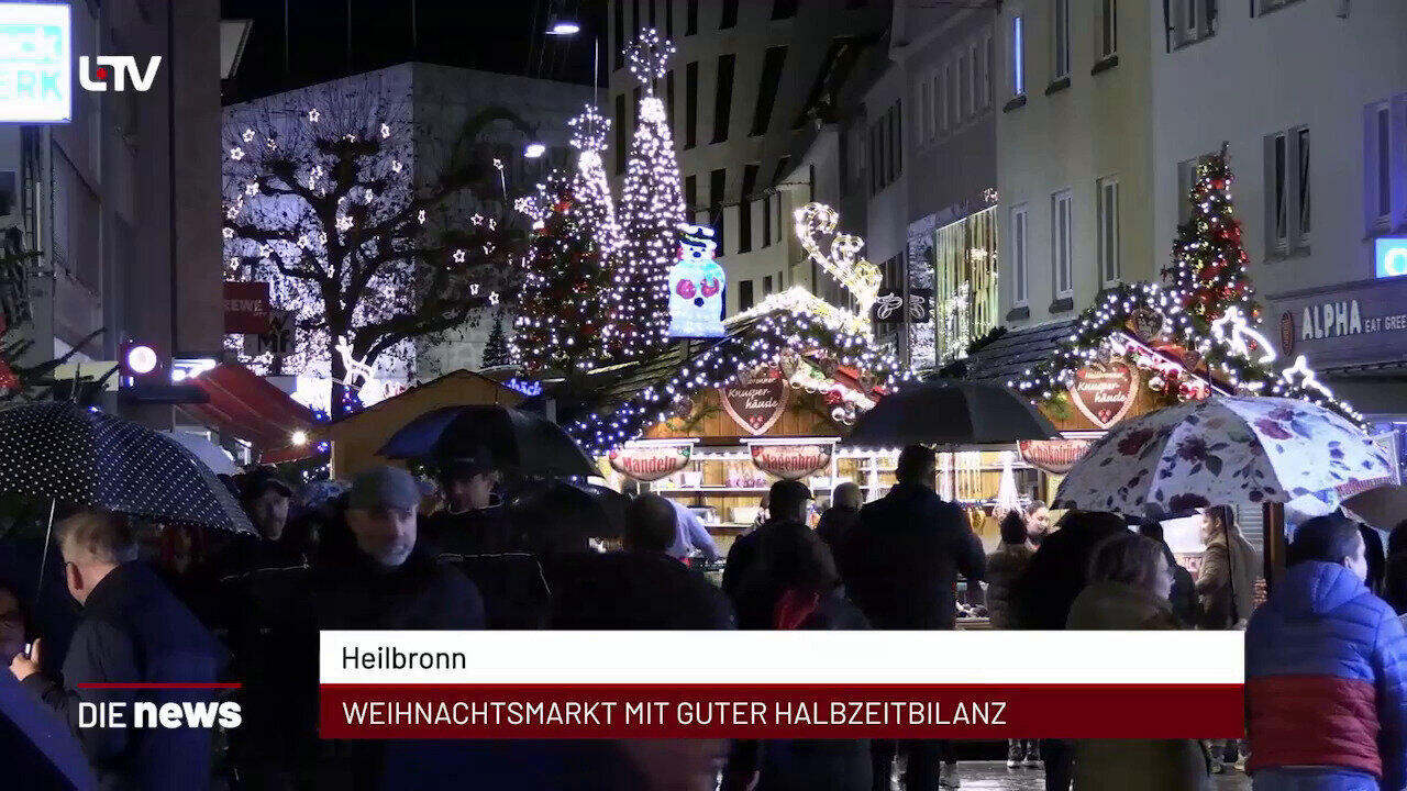 Newsblock: Heilbronn: Weihnachtsmarkt mit guter Halbzeitbilanz +++ Heilbronn: Informatik soll Abiturfach werden +++ Heil