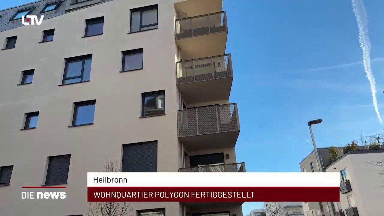Newsblock: Heilbronn: Wohnquartier Polygon fertiggestellt +++ Eppingen-Richen: Vorentwurf für Ortsumfahrung +++ Wertheim