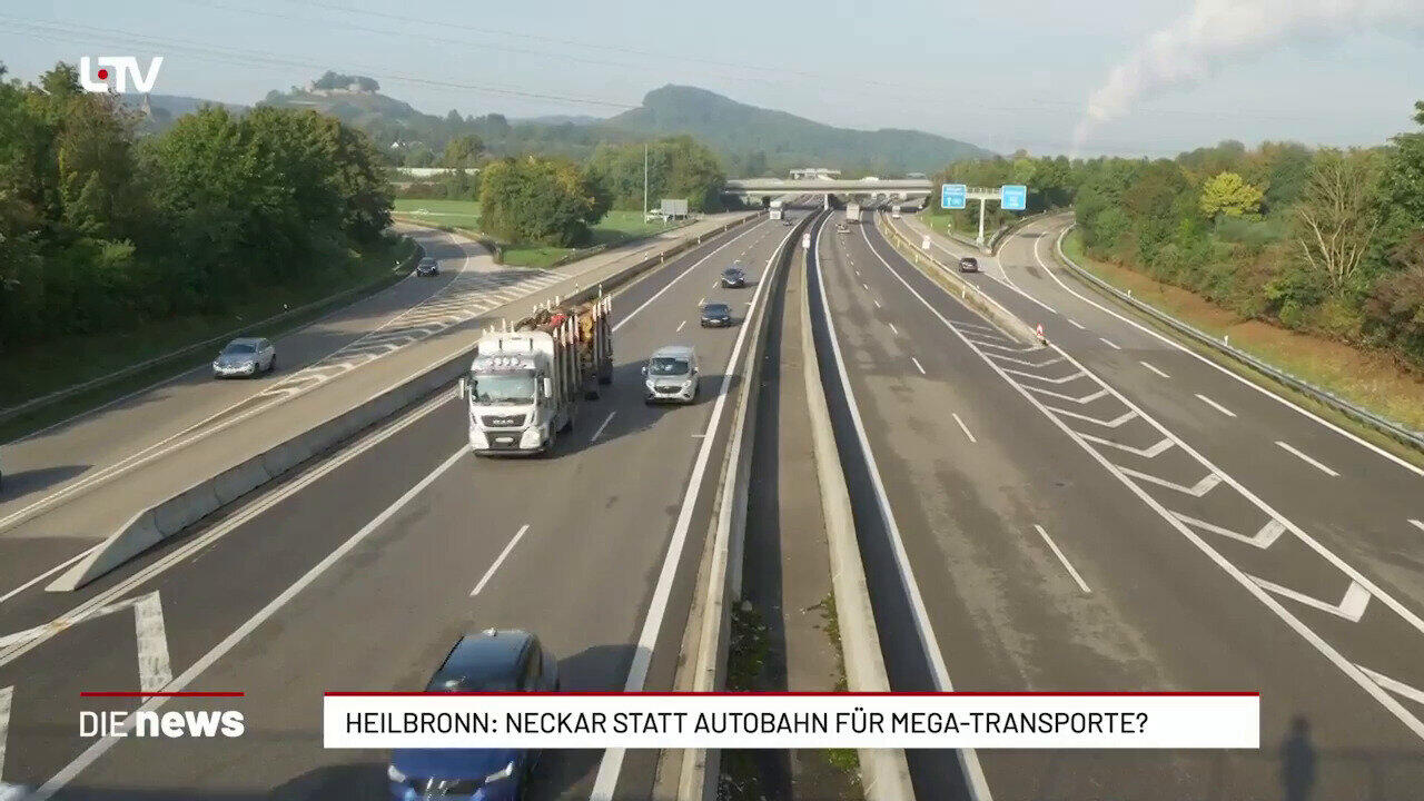 Heilbronn: Neckar statt Autobahn für Mega-Transporte?