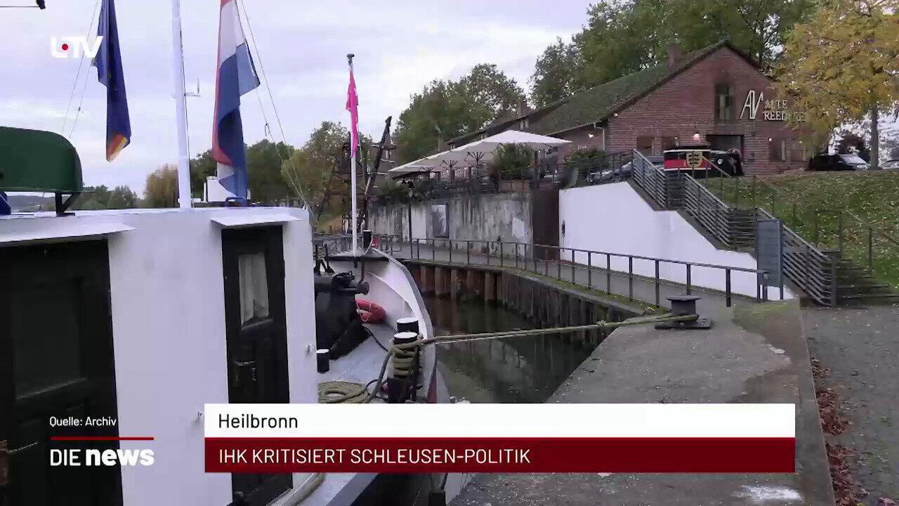 Newsblock: Heilbronn: IHK kritisiert Schleusen-Politik +++ Heilbronn: Stallpflicht für Geflügel angeordnet +++ Heilbronn