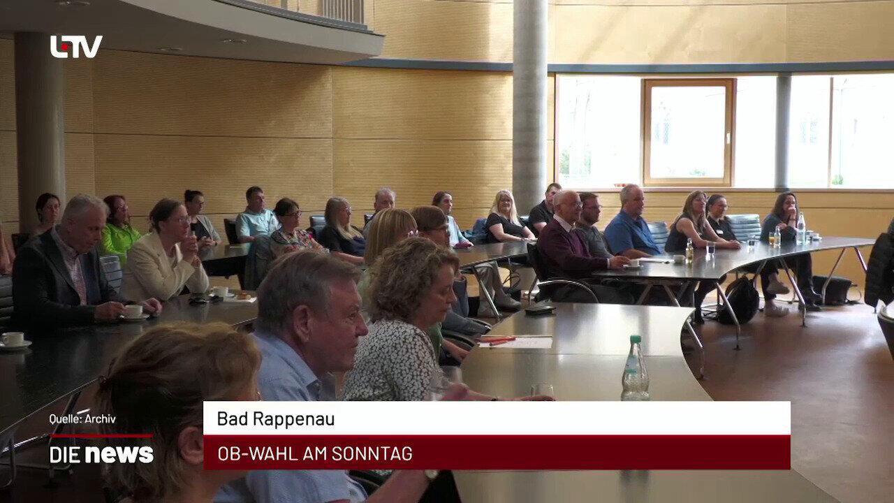 Newsblock: Bad Rappenau: OB-Wahl am Sonntag +++ Schwäbisch Hall: Grundsteuer-Hebesatz wird beraten +++ Heilbronn: Diskus