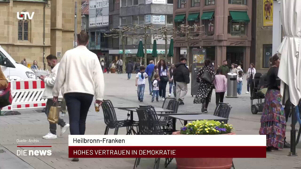 Newsblock: Heilbronn-Franken: Hohes Vertrauen in die Demokratie +++ Heilbronn: Rekord bei Recyclingpapier +++ Schwäbisch