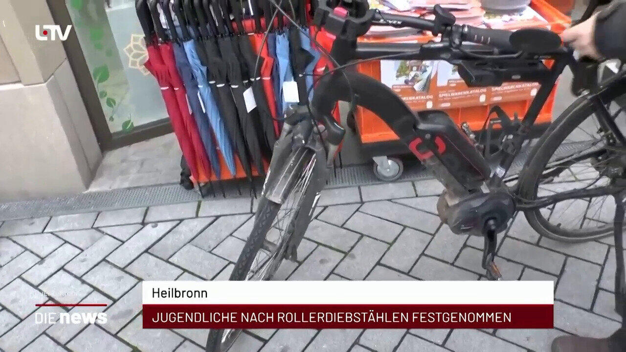 Newsblock: Heilbronn: Jugendliche nach Rollerdiebstählen festgenommen +++ Heilbronn-Franken: Sanierung kommunaler Sports
