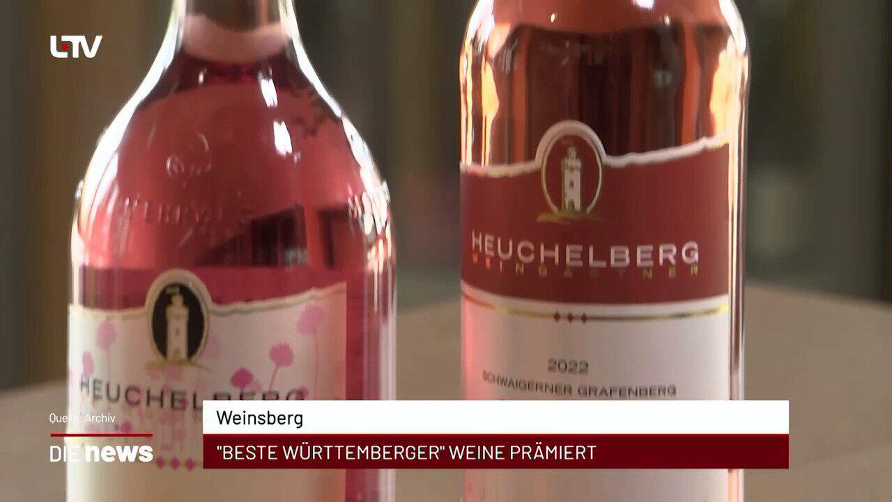 Newsblock: Weinsberg: "Beste Württemberger" Weine prämiert +++ Heilbronn: Zahl der Einbürgerungen auf Höchststand +++ He