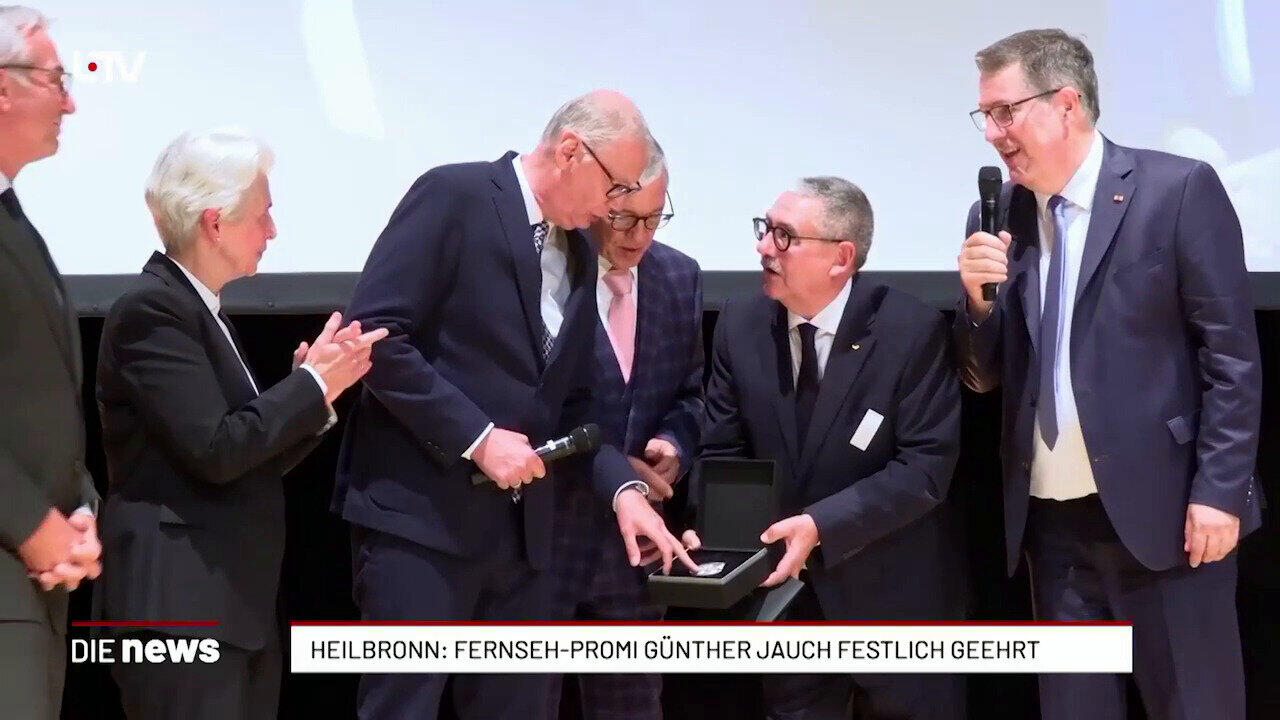 Heilbronn: Fernseh-Promi Günther Jauch festlich geehrt