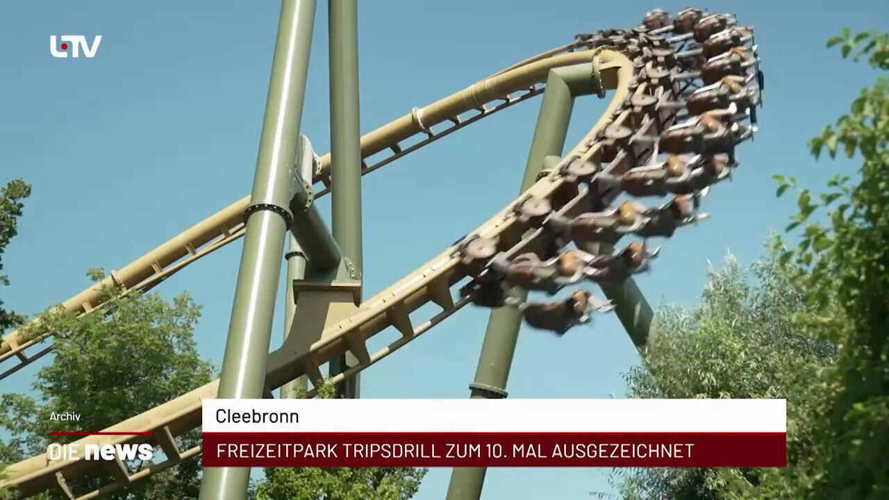 Newsblock: Cleebronn: Freizeitpark Tripsdrill zum 10. Mal ausgezeichnet +++ Heilbronn-Franken: Neckar-Pegel fällt wieder