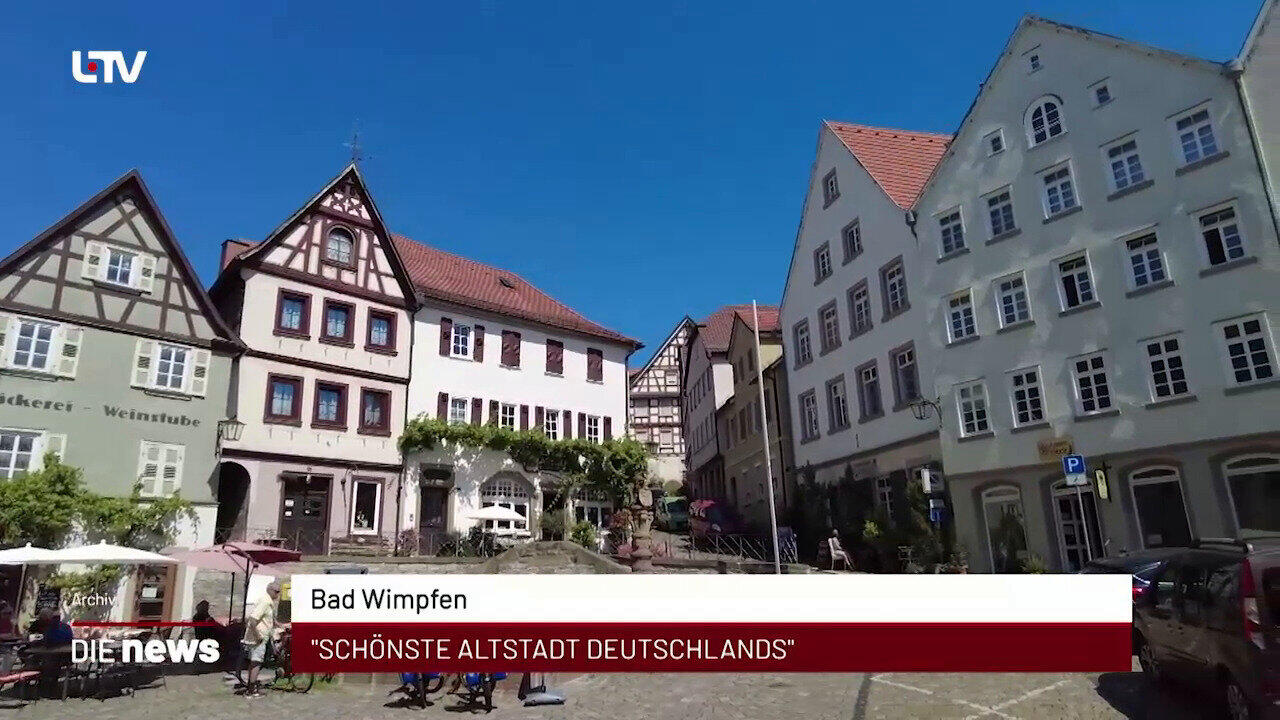 Newsblock: Bad Wimpfen: "Schönste Altstadt Deutschlands" +++ Heilbronn: IHK fordert A6-Ausbau +++ Heilbronn: WKO und Ria