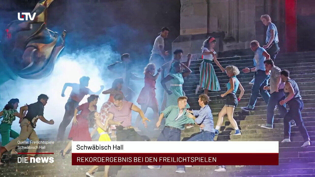Newsblock: Schwäbisch Hall: Rekordergebnis bei den Freilichtspielen +++ Heilbronn: Auftakt der "KI-Gespräche" +++ Zaberf