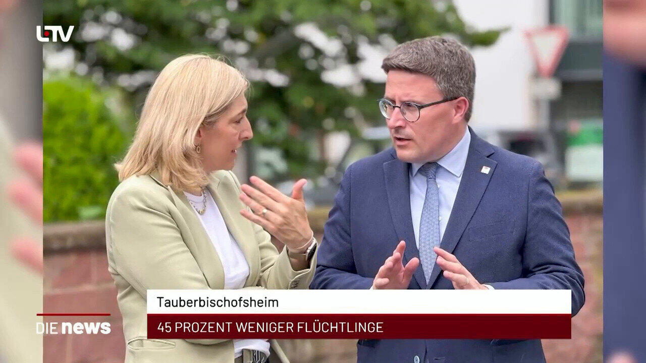Newsblock: Tauberbischofsheim: 45 Prozent weniger Flüchtlinge +++ Heilbronn: Kundgebung gegen Krieg und Gewalt +++ Heilb
