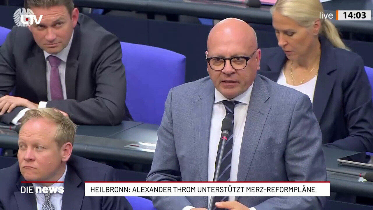 Heilbronn: Alexander Throm unterstützt Merz-Reformpläne