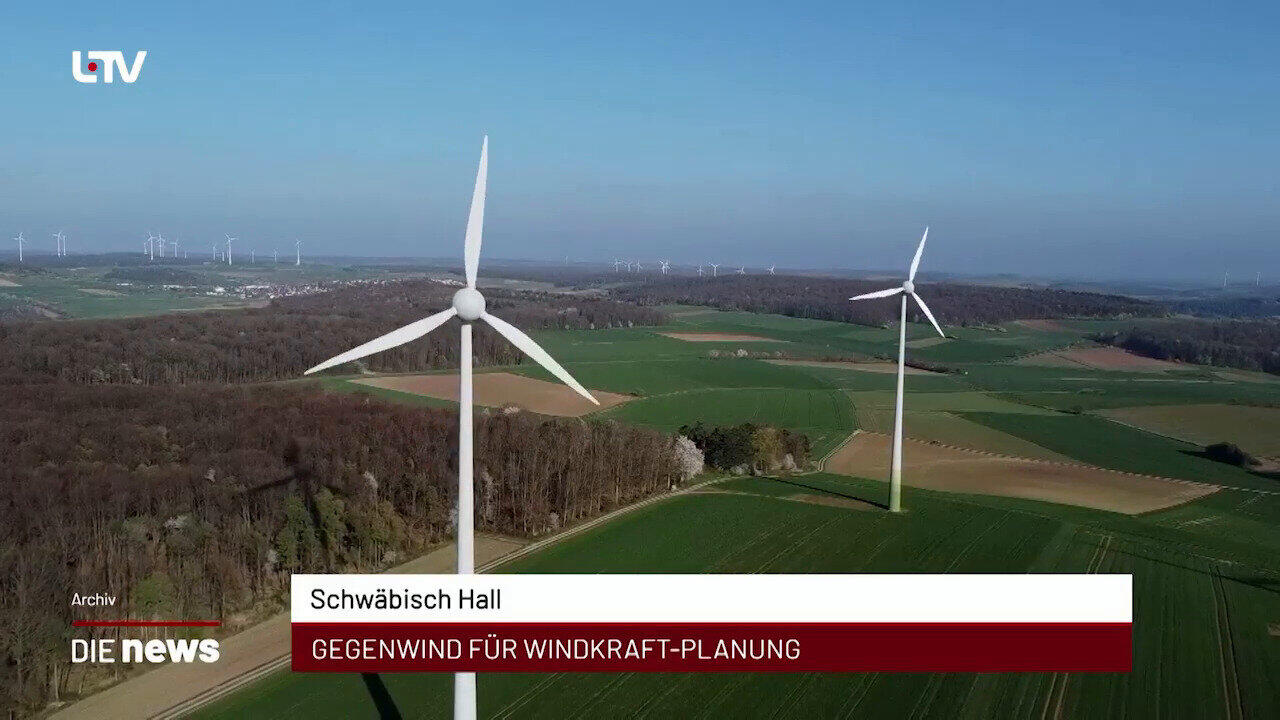 Newsblock: Schwäbisch Hall: Gegenwind für Windkraft-Planung +++ Heilbronn: Grünes Licht für Nordumfahrung +++ Cleebronn: