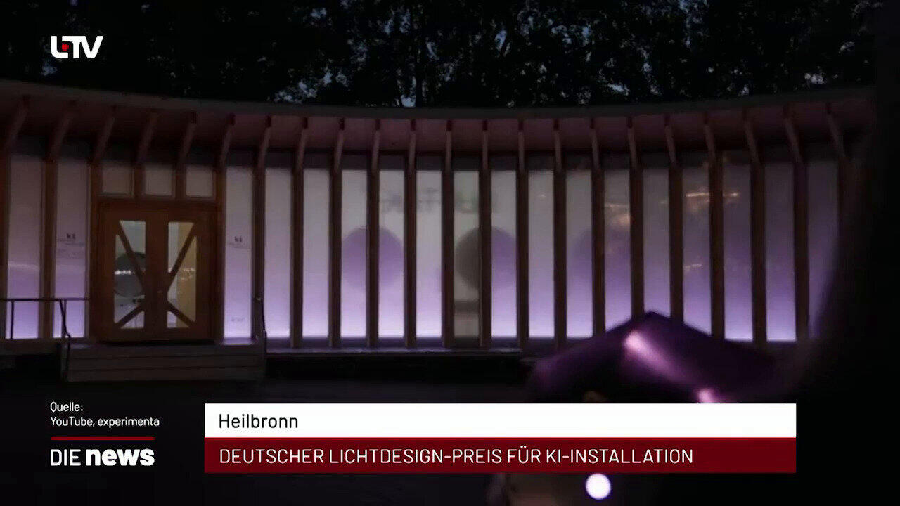 Newsblock: Heilbronn: Deutscher Lichtdesign-Preis für KI-Installation +++ Heilbronn: Zulassungsfreie Studienplätze noch 