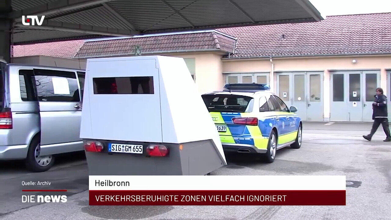 Newsblock: Heilbronn: Verkehrsberuhigte Zonen vielfach ignoriert +++ Heilbronn: Feuerwehr rettet Wohnhaus +++ Neckarsulm
