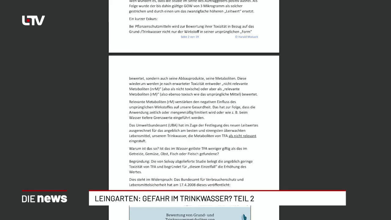 Leingarten: Gefahr im Trinkwasser? Teil 2