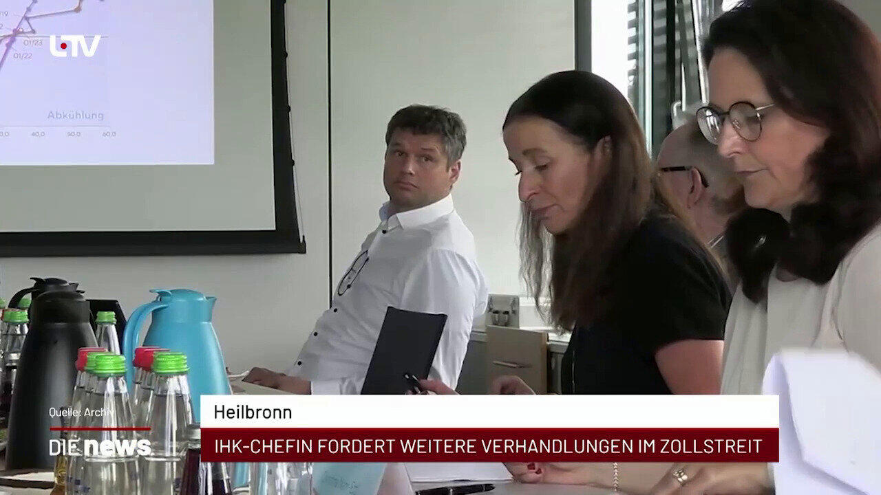 Newsblock: Heilbronn: IHK-Chefin fordert weitere Verhandlungen im Zollstreit +++ Ingolstadt/Neckarsulm: Schwache Halbjah