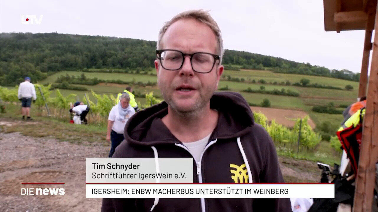 Igersheim: EnBW MacherBus unterstützt im Weinberg 