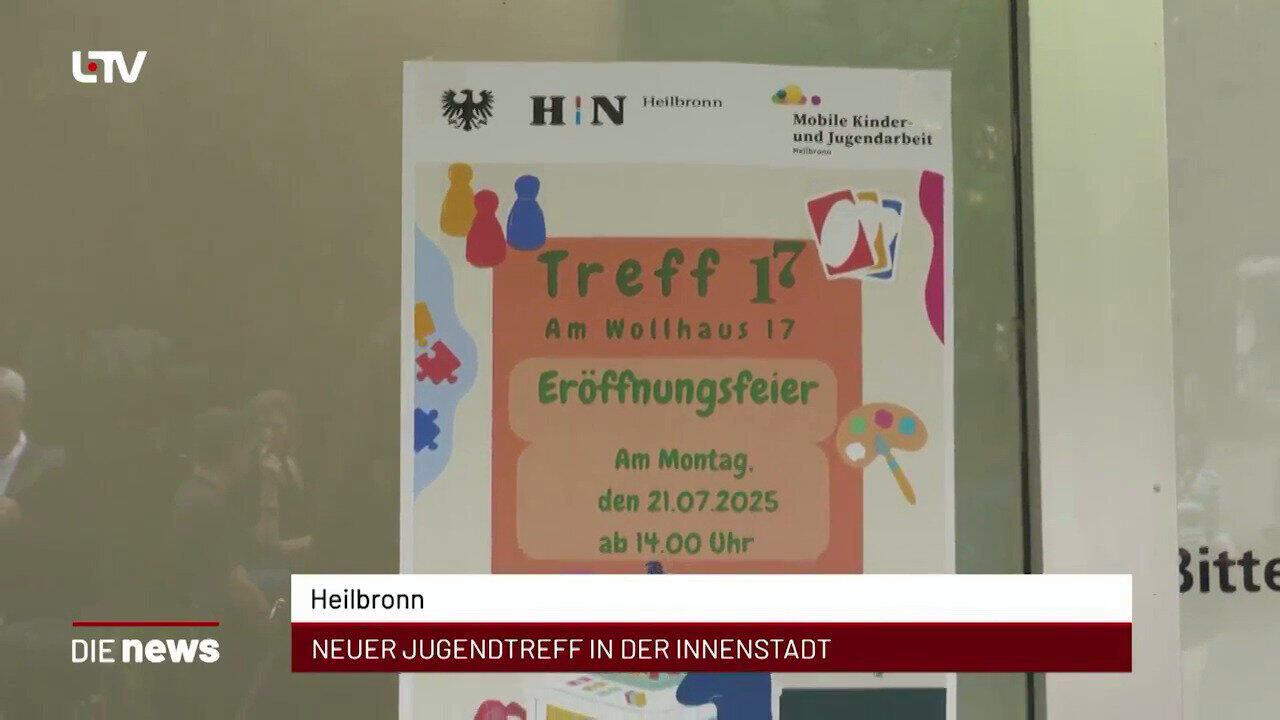Newsblock: Heilbronn: Neuer Jugendtreff in der Innenstadt +++ Heilbronn: Besucherekord beim KI-Festival +++ Heilbronn-Fr