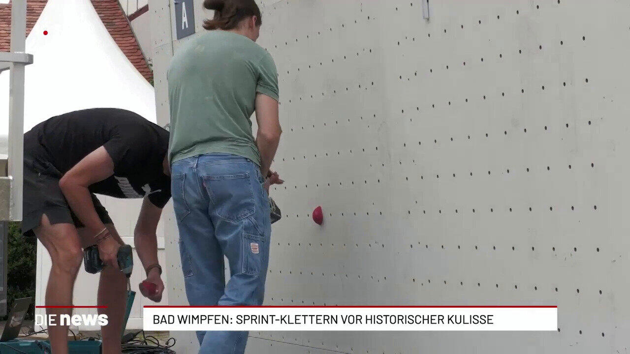 Bad Wimpfen: Sprint-Klettern vor historischer Kulisse