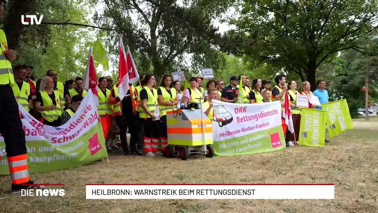 Heilbronn: Warnstreik beim Rettungsdienst
