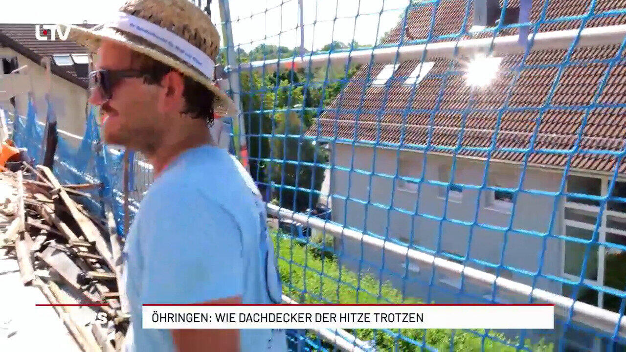Öhringen: Wie Dachdecker der Hitze trotzen