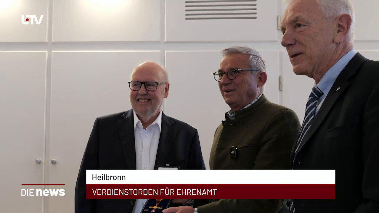 Newsblock: Heilbronn: Verdienstorden für Ehrenamt +++ Heilbronn: Krankenkasse zahlt Sport-Kurse - ohne Rezept