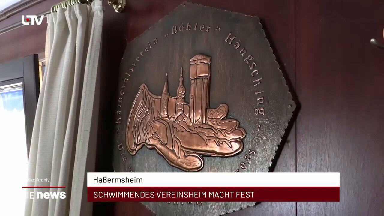 Newsblock: Haßermsheim: Schwimmendes Vereinsheim macht fest +++ Heilbronn-Franken: Komet am frühen Osthimmel sichtbar ++
