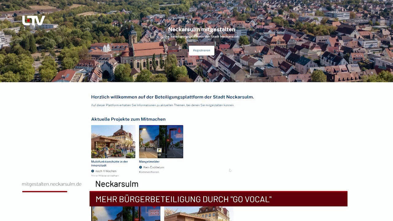 Newsblock: Neckarsulm: Mehr Bürgerbeteiligung durch "Go Vocal" +++ Bad Mergentheim: Streetfood-Festival am Wochenende ++
