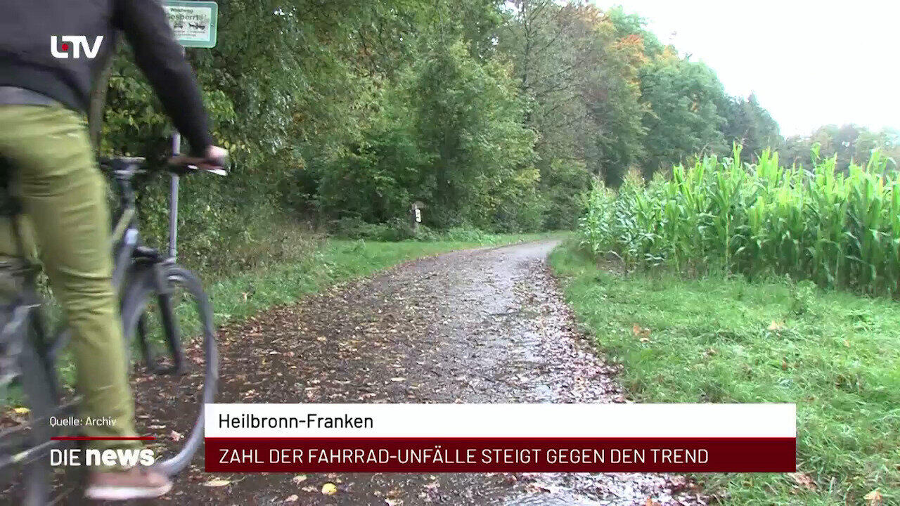 Newsblock: Heilbronn-Franken: Zahl der Fahrrad-Unfälle steigt gegen den Trend +++ Heilbronn: Hundesteuer steigt, Stadion