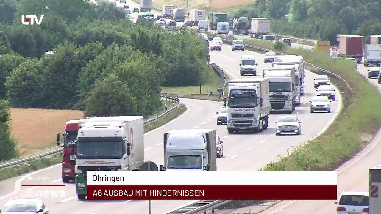Newsblock: Öhringen A6 Ausbau mit Hindernissen +++ Flein: Miteinander e.V. vergibt drei Spendenschecks +++ Heilbronn: Im