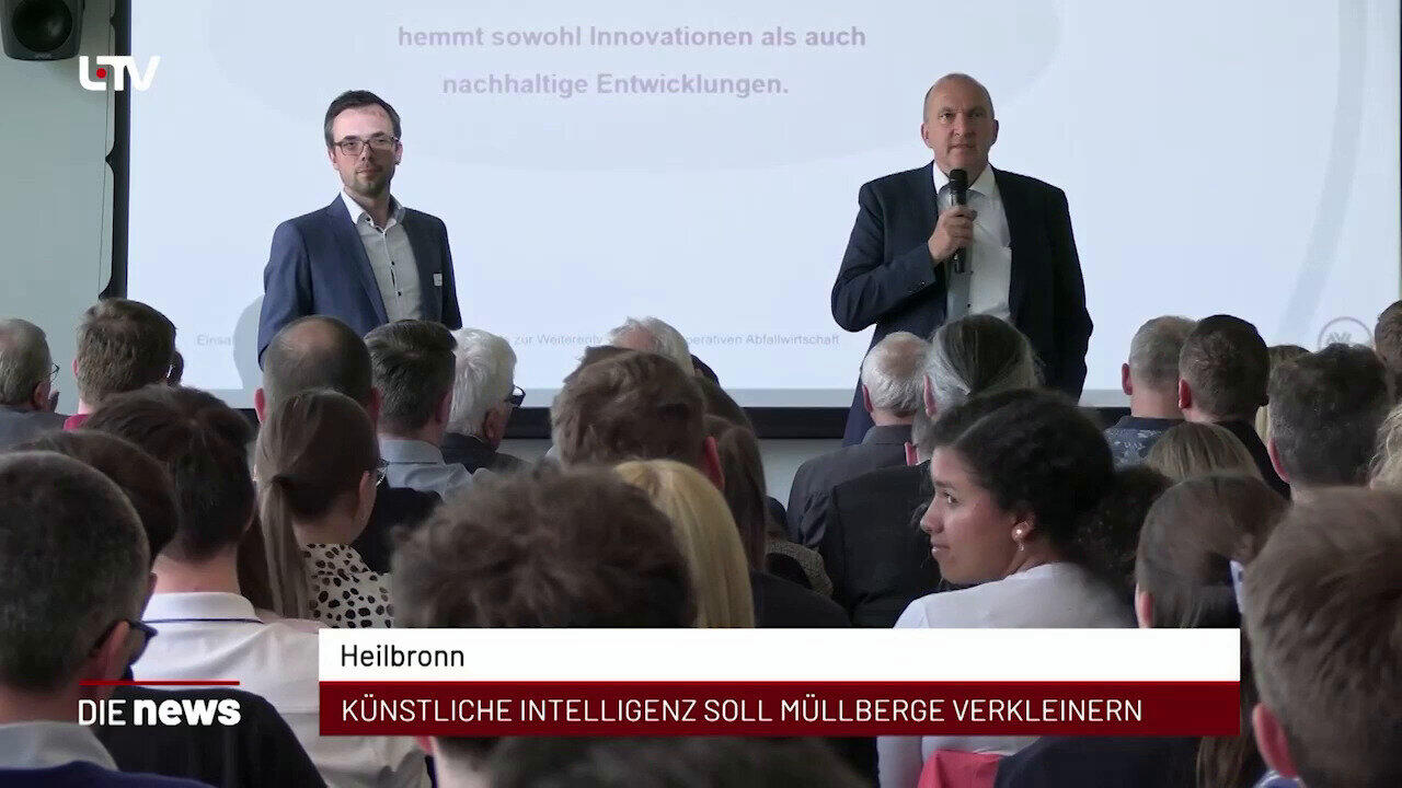 Newsblock: Heilbronn: Künstliche Intelligenz soll Müllberge verkleinern +++ Heilbronn/Schwäbisch Hall: Hilfe für freiwil