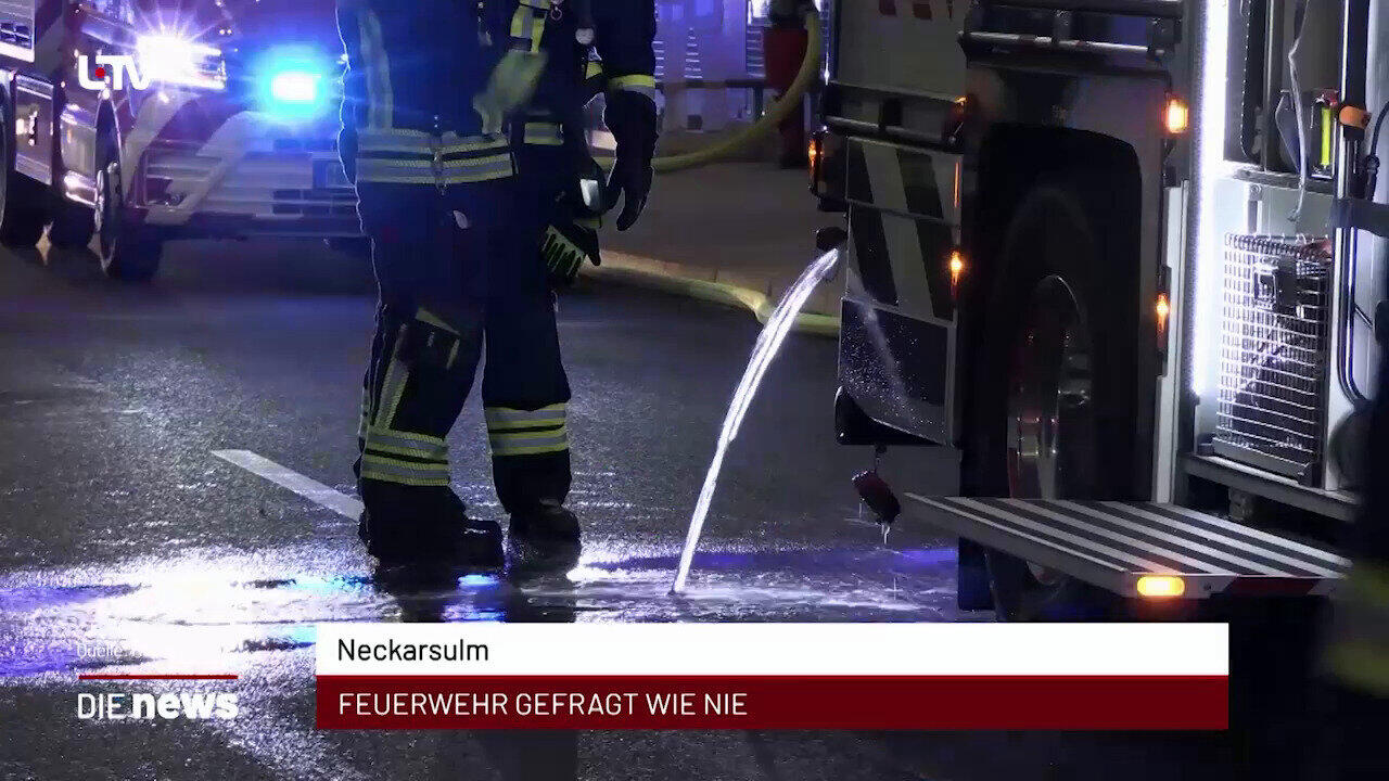 Newsblock: Neckarsulm: Feuerwehr gefragt wie nie +++ Heilbronn: Protesttag gegen Ausgrenzung am 2. Mai +++ Heilbronn: TS