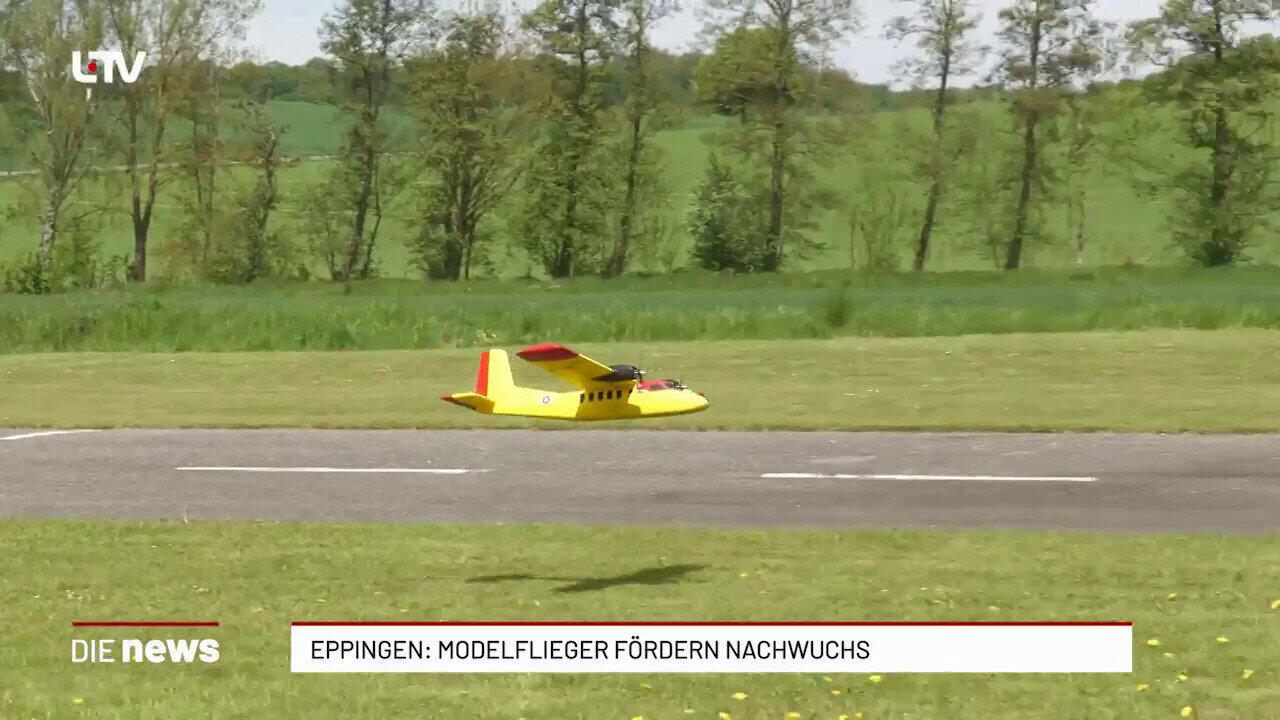 Eppinger Modellflieger fördern Nachwuchs