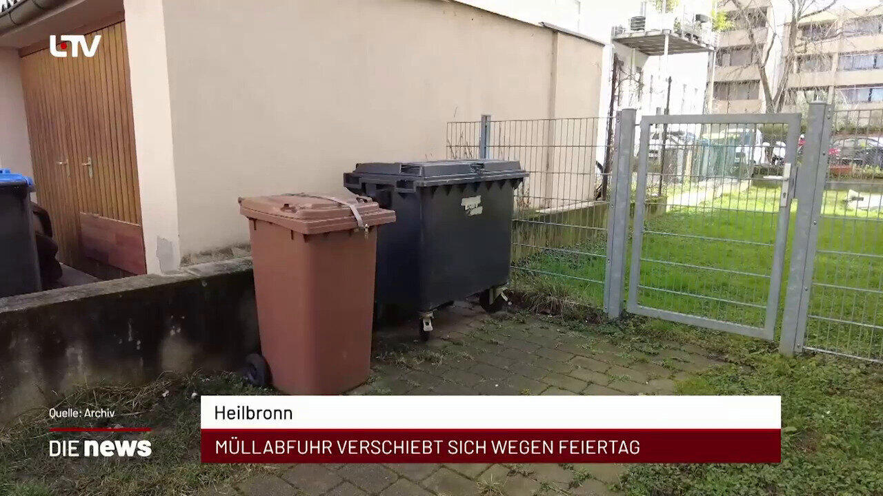 Newsblock: Wegen Feiertag - Müllabfuhr in Heilbronn verschoben