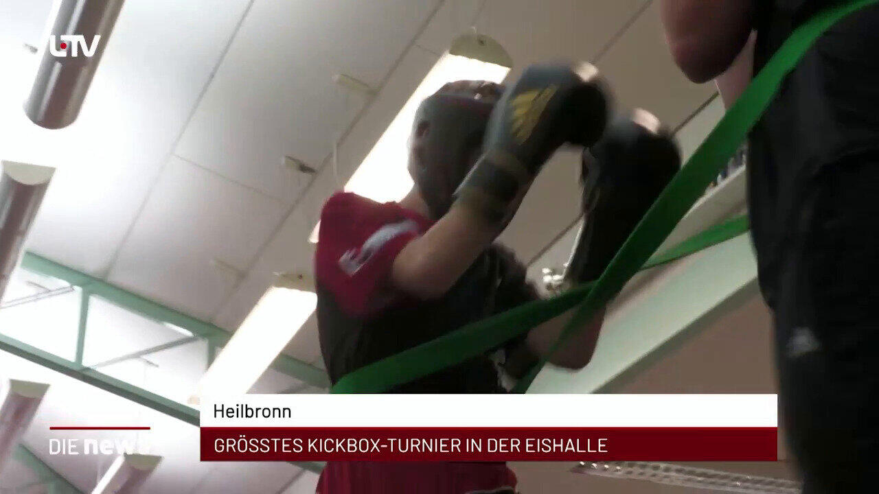 Newsblock: Heilbronn: Größtes Kickbox-Turnier in der Eishalle +++ Region: Engelberg-Tunnel öffnet wieder +++ Heilbronn: 