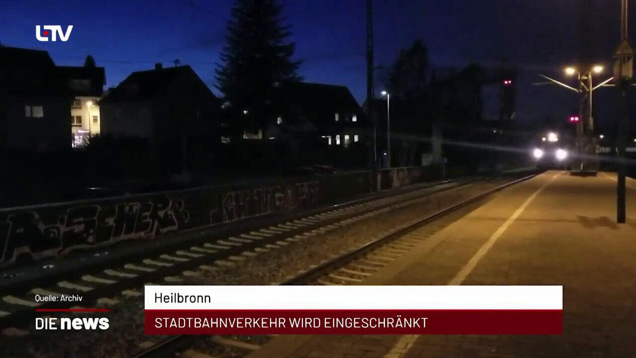 Newsblock: Heilbronn: Stadtbahnverkehr wird eingeschränkt +++ Heilbronn: Erstes Hochseeschiff unter Heilbronner Flagge +