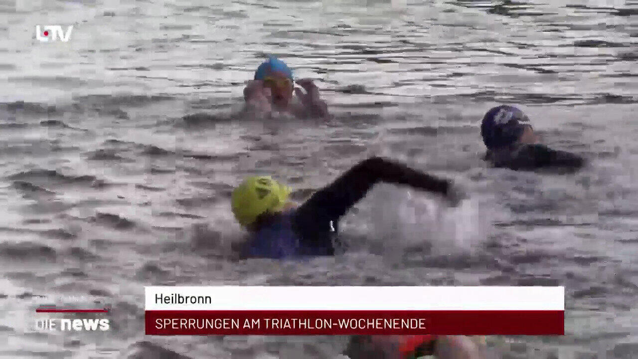 Newsblock: Heilbronn: Sperrungen am Triathlon-Wochenende +++ Heilbronn: IHK und Fraunhofer Gesellschaft werben für KI-Ei