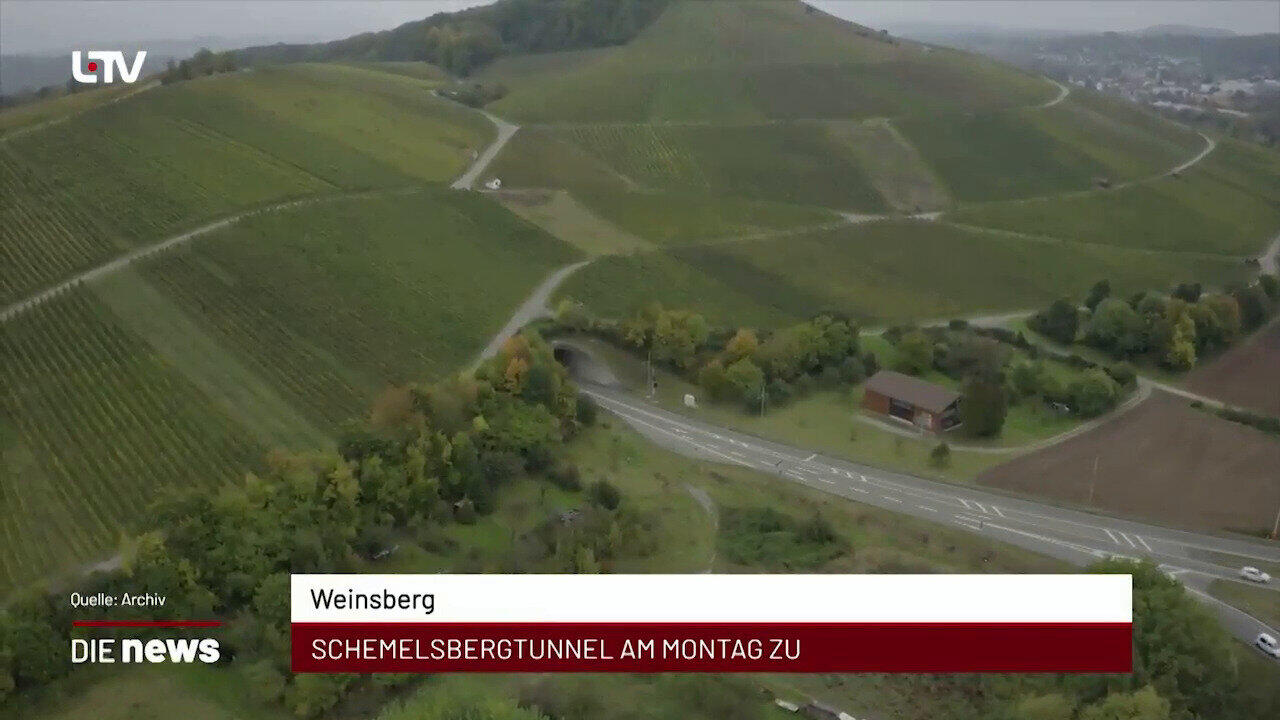 Newsblock: Weinsberg: Schemelsbergtunnel am Montag zu +++ Heilbronn: Triathlonwochenende fordert Anwohner und Sportler +