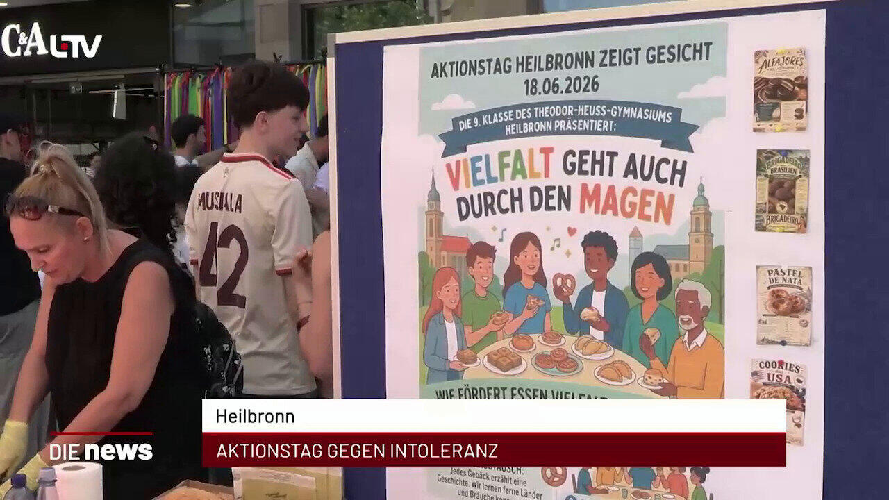 Newsblock: Heilbronn: Aktionstag gegen Intoleranz +++ Künzelsau: Grillen verboten +++ Röttingen: Bühne frei für junge Ta
