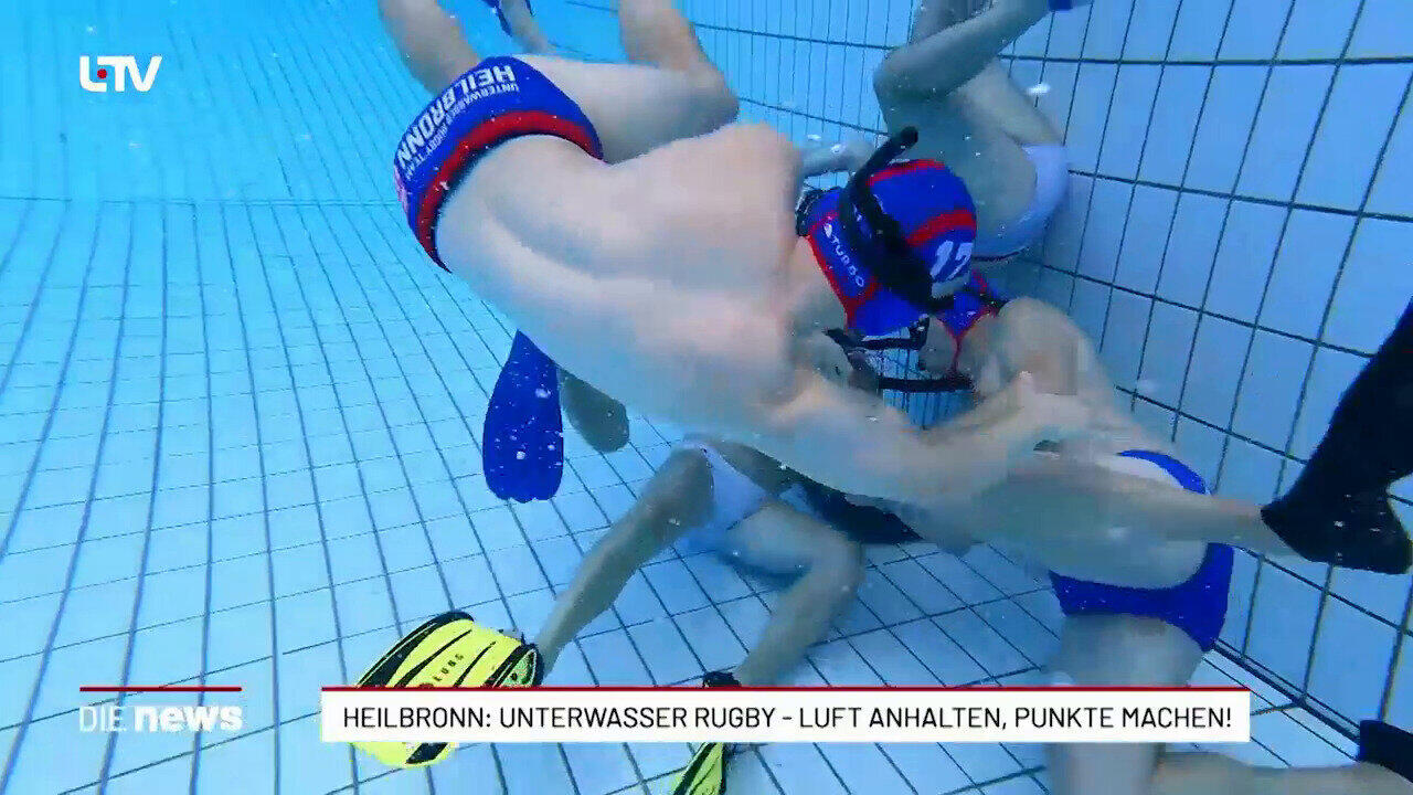 Heilbronn: Unterwasser-Rugby fordert Kraft und Taktik
