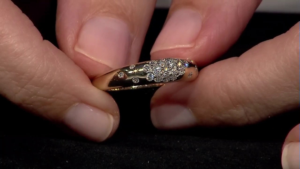 Video 9K SI1 (G) Diamond Gold Ring (Annette)