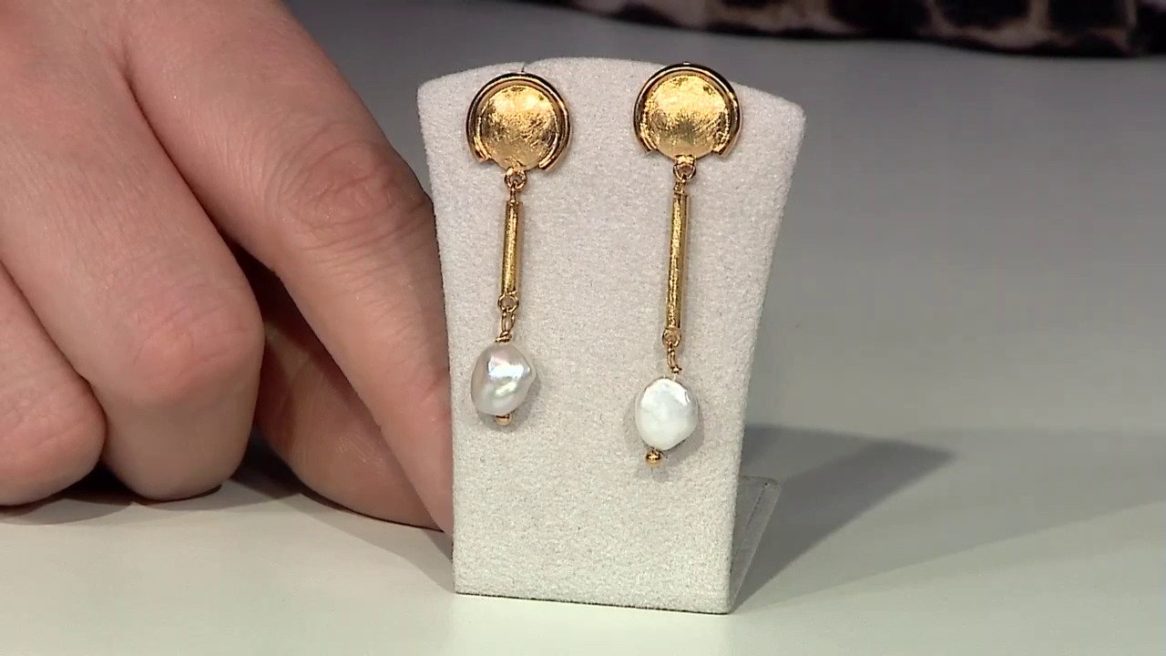 Video Freshwater pearl Silver Earrings